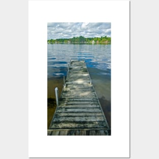 Empty Dock, Peaceful Lake Posters and Art